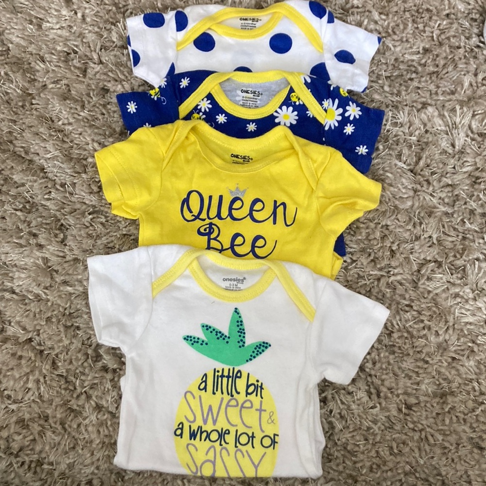 Baby Onesies / size 0-3 months/ set of 4